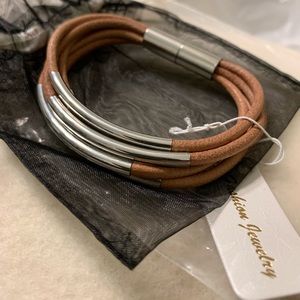 Leather wrap bracelet